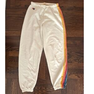 Aviator Nation Cream Sweat Pants